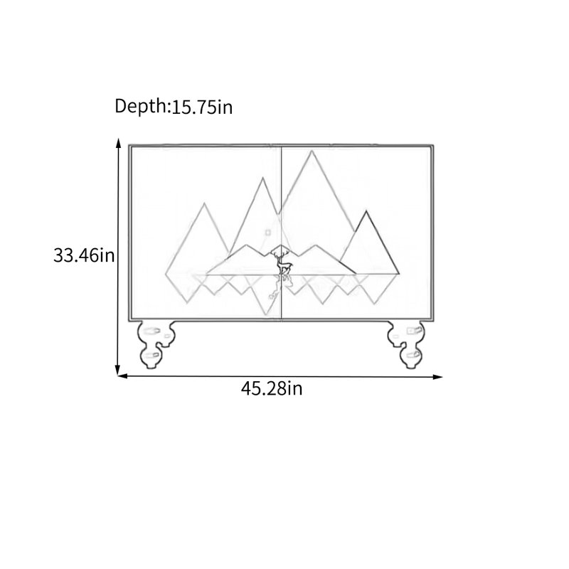 Armoire de rangement solide avec deux portes