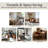 Minimalist Writing Desk with Side Cabinet – Light Grey-1048624973