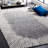 Janyla Hand Tufted Wool/Cotton Abstract Rug in Black/Ivory-1213421942