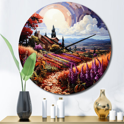 Horloge murale italien Dream Pastoral V - Vineyard