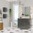 Escorpio 14 In. W X 6 In. D Gray Wall-Mounted Linen Cabinet