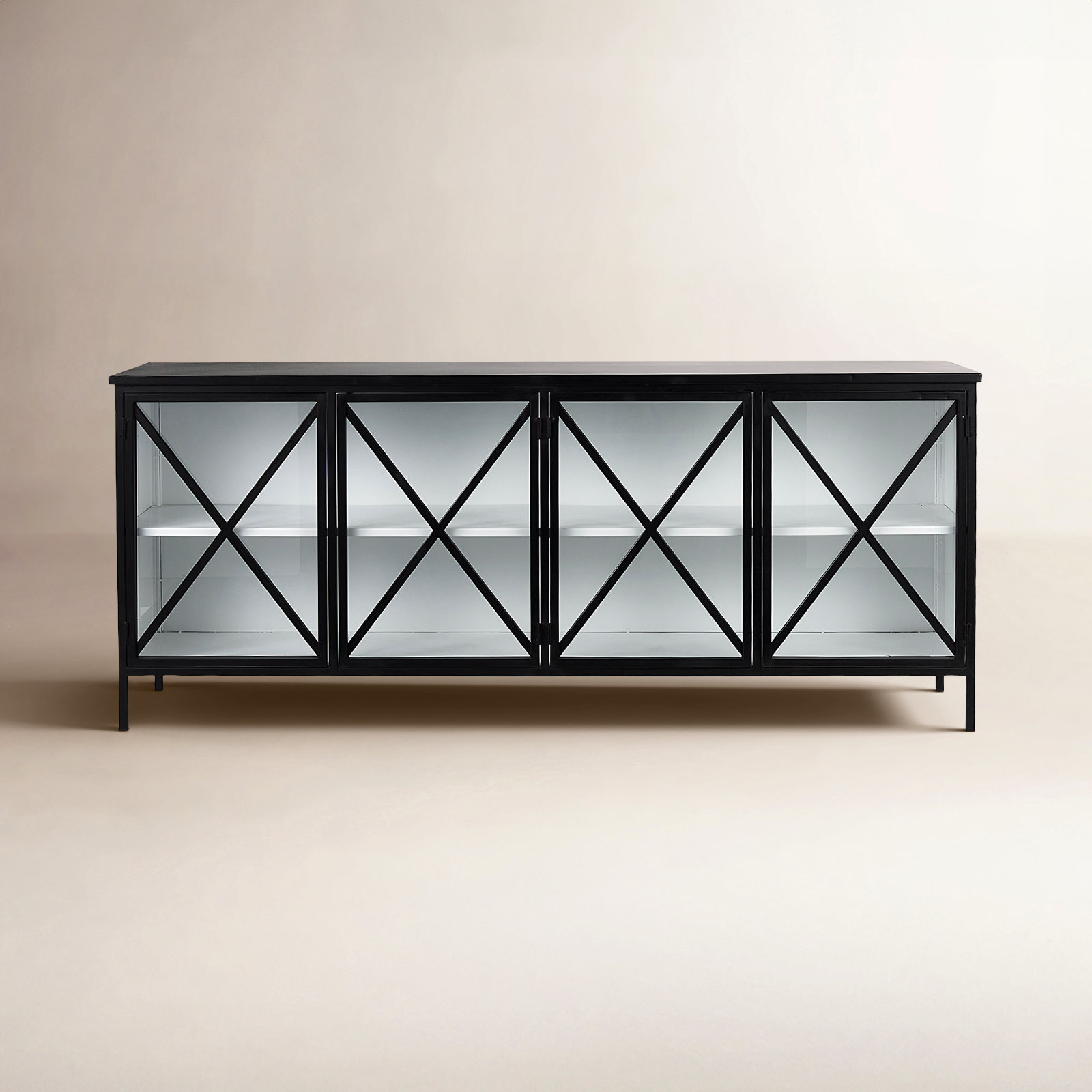 Tildon Sideboard, Black/White