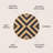 Adwin Two-Tone Chevron Round Jute Black/Natural Rug-1262607337