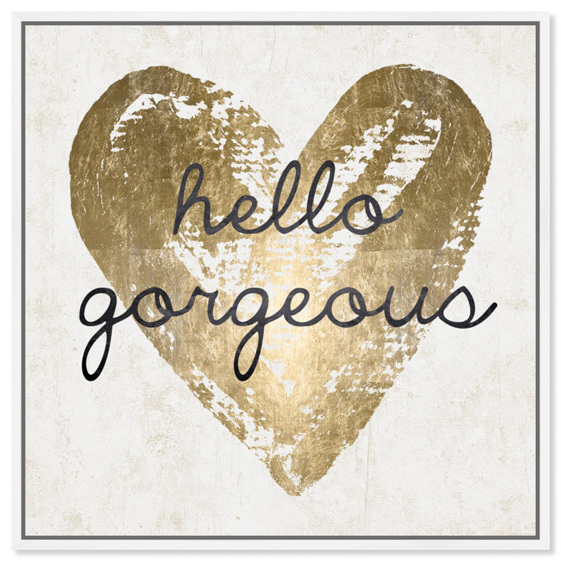 Gorgeous Salute White - cadre flottant, impression sur toile, H 20 po x l 20 po