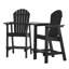 Chaise Adirondack d'extérieur en bois Bronya-134206158