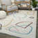 Barfleur Abstract Ivory Shag Area Rug