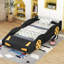 Lit simple avec rangement et caractéristiques de la voiture de course - Paisible sommeil en forme de voiture, confort assuré-248128435-248128434