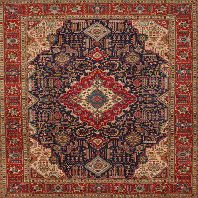 Tapis traditionnel noir / brun