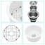 18 Inch Dual Mounted Single Bowl Ceramic Circular Kitchen Sink With Drain Assembly And Bottom Grid