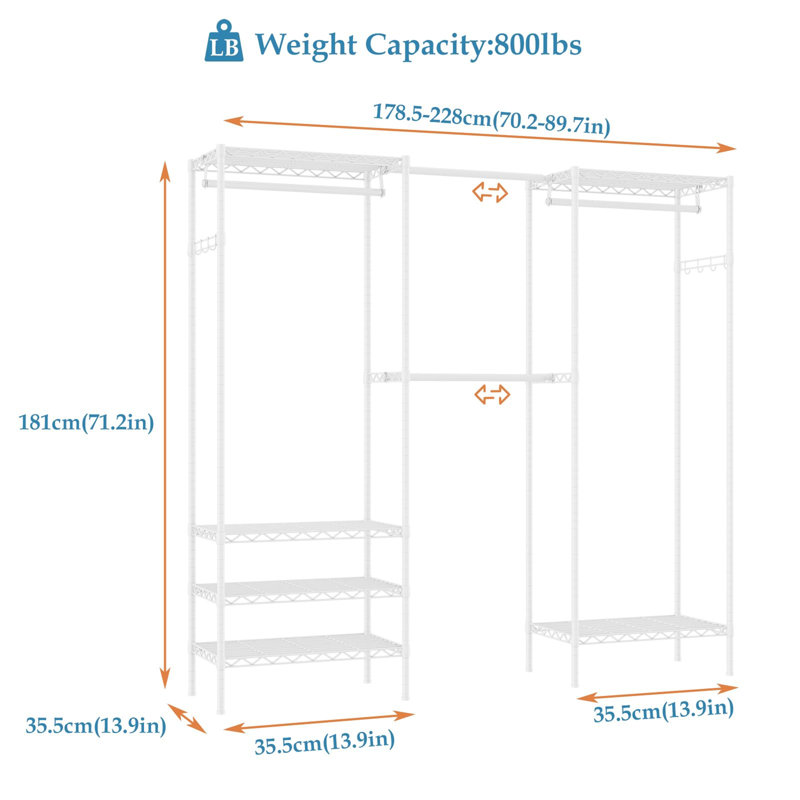 Ethen Adjustable Clothing Rack