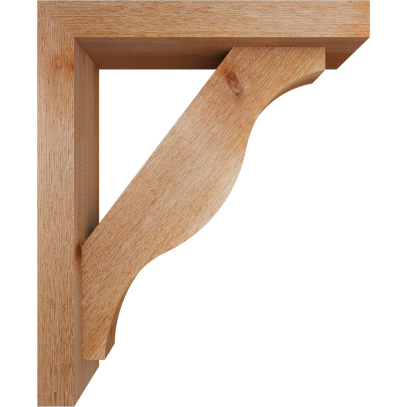 Support Funston Block avec support décalé, 22 X 18, Cèdre rouge occidental de l 4 po (scié brut)