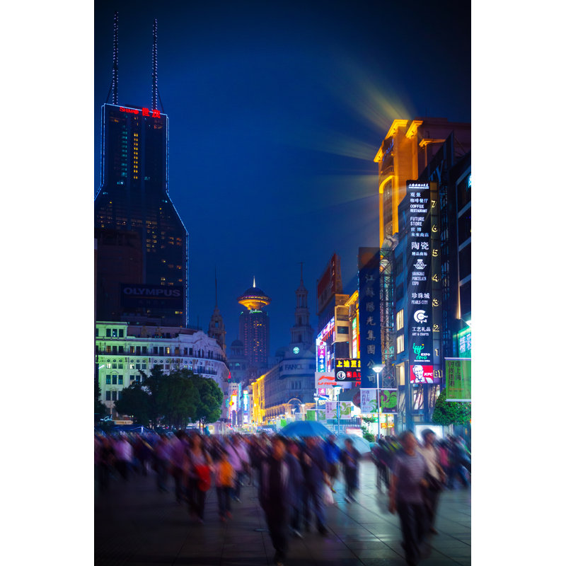 La vie urbaine de Changhaï par Pepelaguarda, H 48 po x l 32 po
