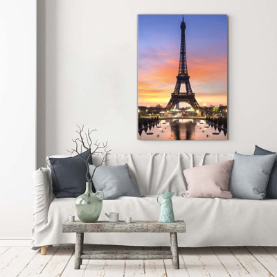 Eiffel Tower Paris - Wrapped Canvas Print