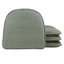 Coussins de chaise antidérapants, 16 x 15 x 2 pouces, ensemble de 4