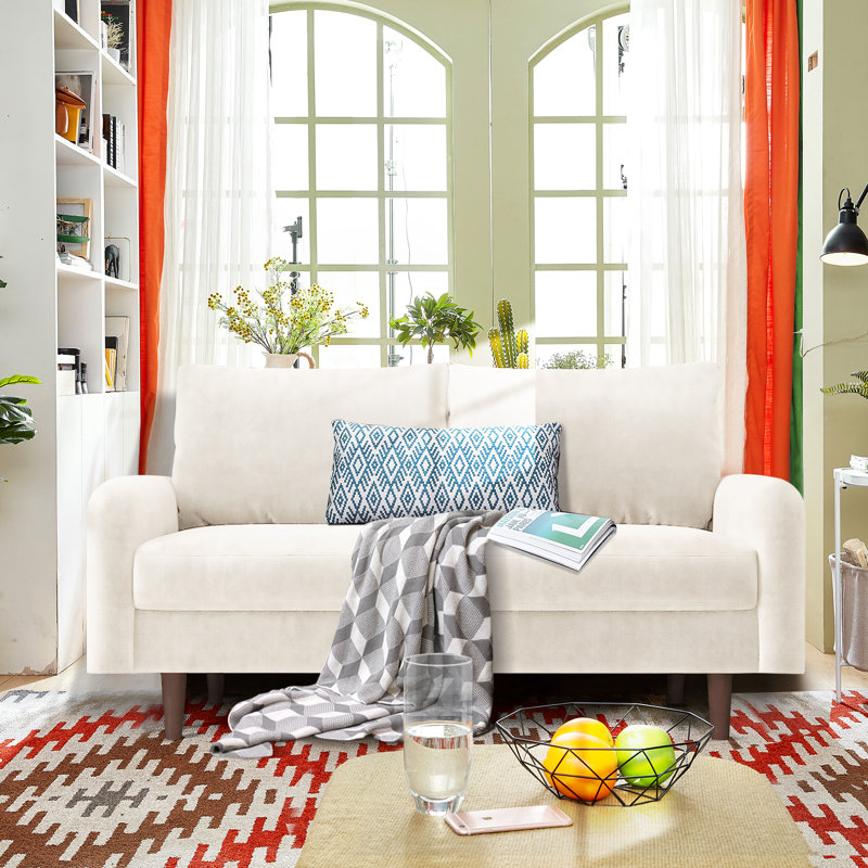 Canapé Haugabook, Velours beige