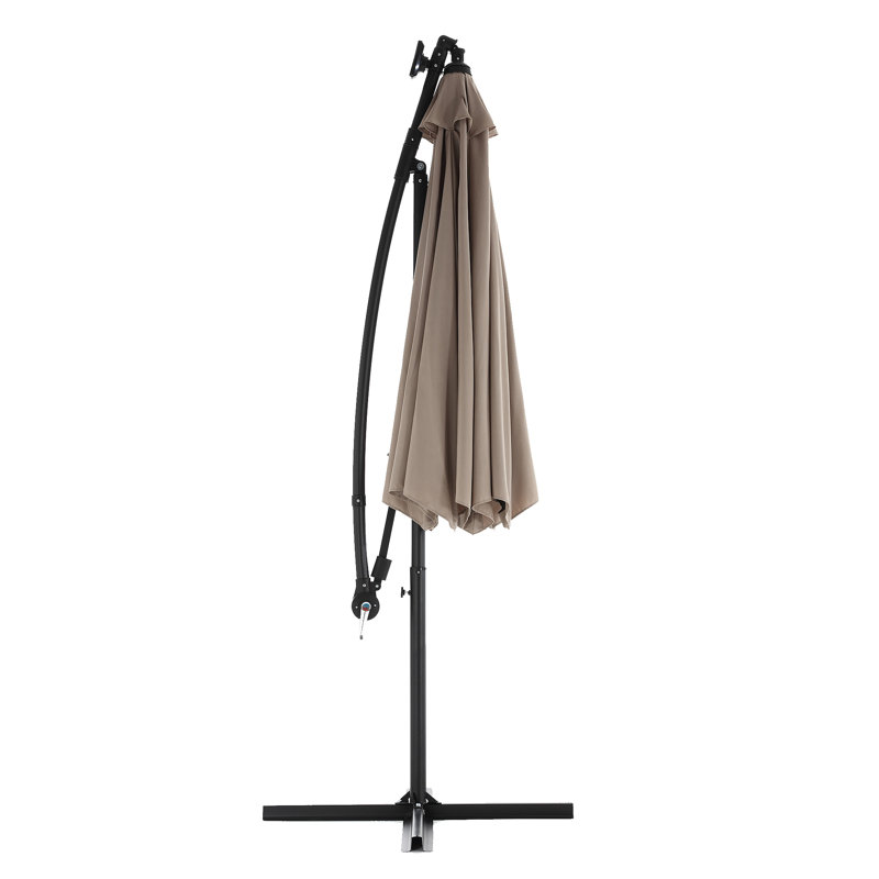 Parasol solaire solaire à DEL, Khaki