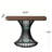 39.37" Console Table, Sofa Table with Geometric Metal Base