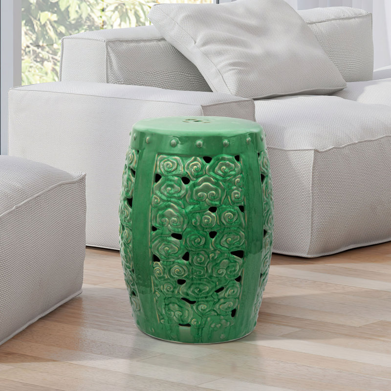 Tabouret de jardin Hisako Clouds Porcelain