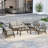 Polett Teak Outdoor Six-Person Patio Set With Cushions And Two Tables-91246495-91246491