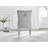 Lenworth Chrome and Glass Rectangular Dining Table Set with 4 Luxury Button Velvet Chairs