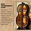 Armoire à vin en forme de violoncelle en bois massif brun foncé H 61,02 po x l 25,98 po, double porte vitrée pour le vin et les objets de collection