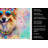 Pomeranian Hippie Dawg Kitchen Towel