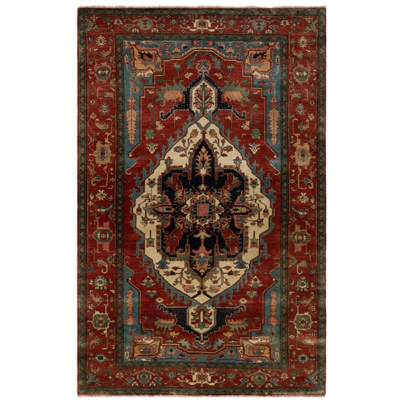 Ralph Lauren Gawsworth Wool, Cotton Oriental Rug, Rectangle 5' x 8'