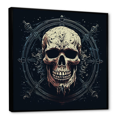 " Jolly Roger Rising Skull Symbol "