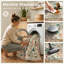  Tapis lavable de Noël, tapis de Noël modernes, confortables et antidérapants-1353902589