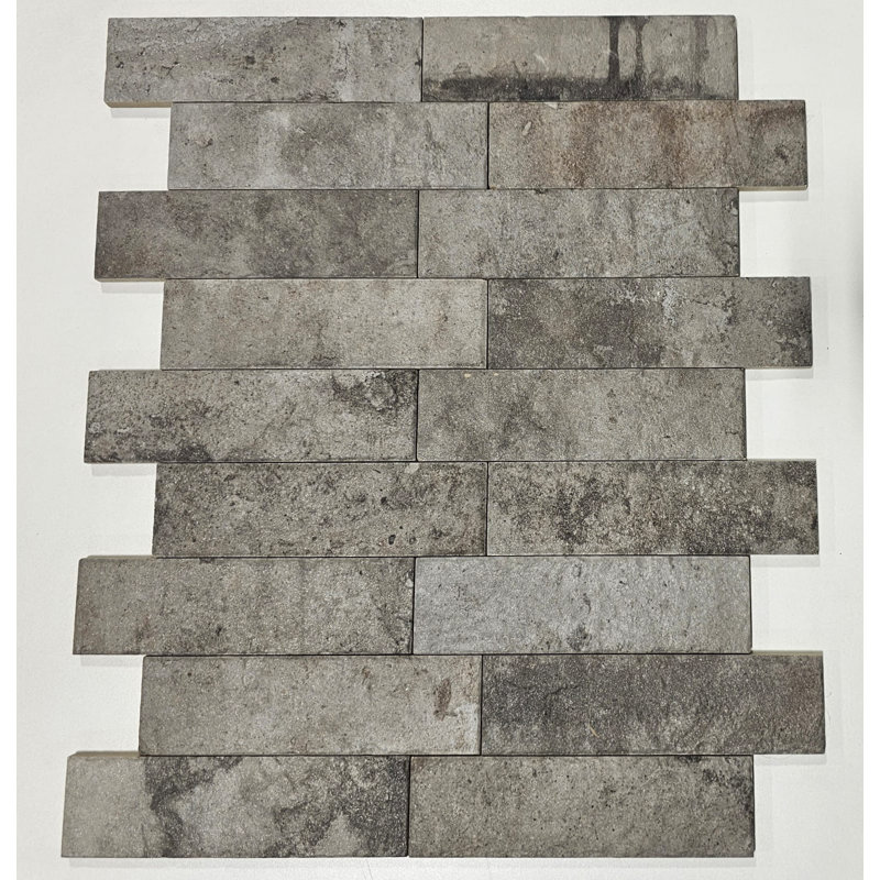 Carreau gris terre de style brique, Gris