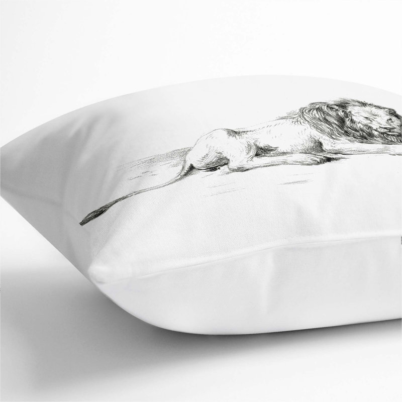 Square Throw Cushion, White, 40cm H x 40cm W x 15cm D