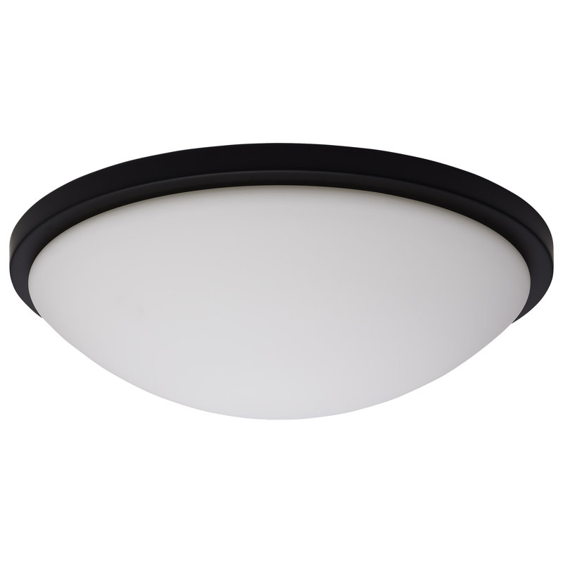 Plafonnier encastré Maleana, Noir mat
