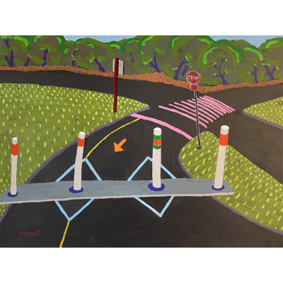 Sue Graef " Crossroads At Eagle Lake Park " by Sue Graef