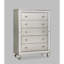 Commode de chambre à coucher 1 tiroir 5 pièces Glam