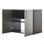Armoire de rangement murale en métal