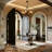 24" 6-Light Satin Black Plug-In Outdoor Wagon Wheel Chandelier