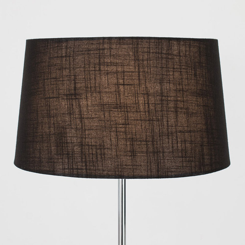 Bekbele 147cm Traditional Floor Lamp, LED Bulb, Black