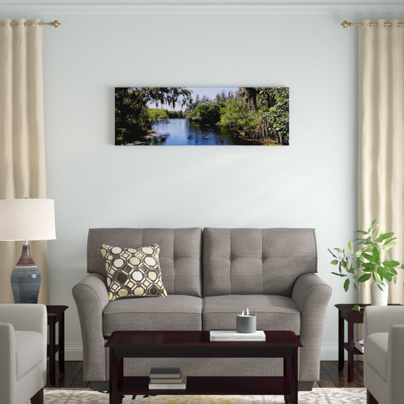 «Hillsborough River, Tampa, Florida», reproduction de photo sur toile, H 24 po x l 72 po x P 1,5 po, Sans cadre