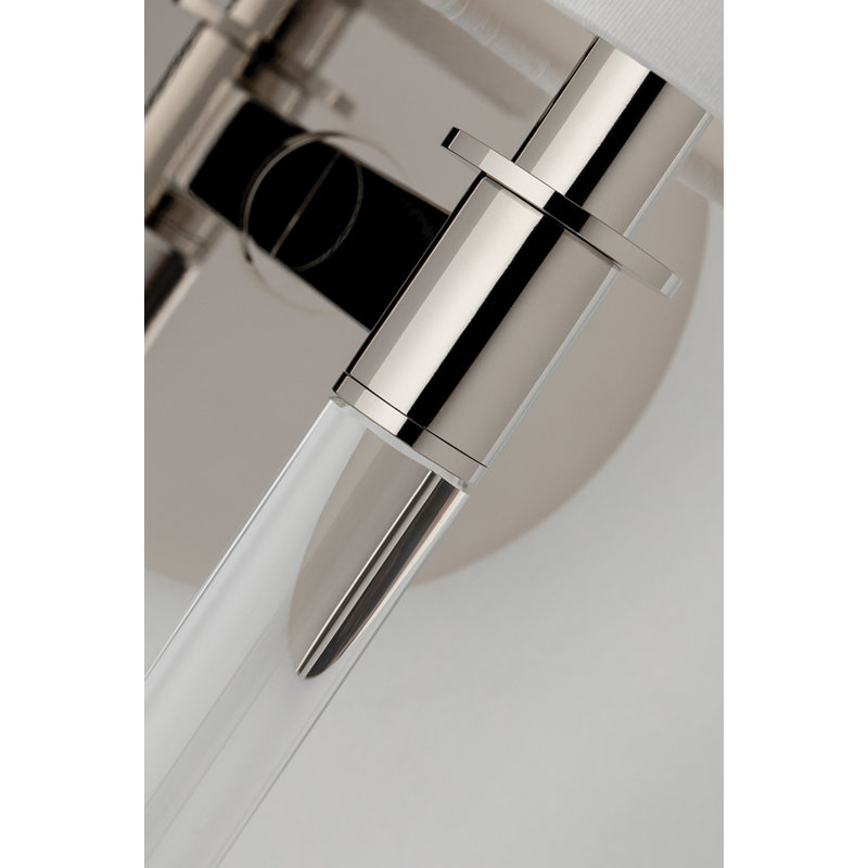 Wylie 1 - Light Flush Mounted Sconce, Polished Nickel