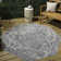 Truman Bohemian Medallion Textured Weave Navy/Gray Indoor/Outdoor Rug