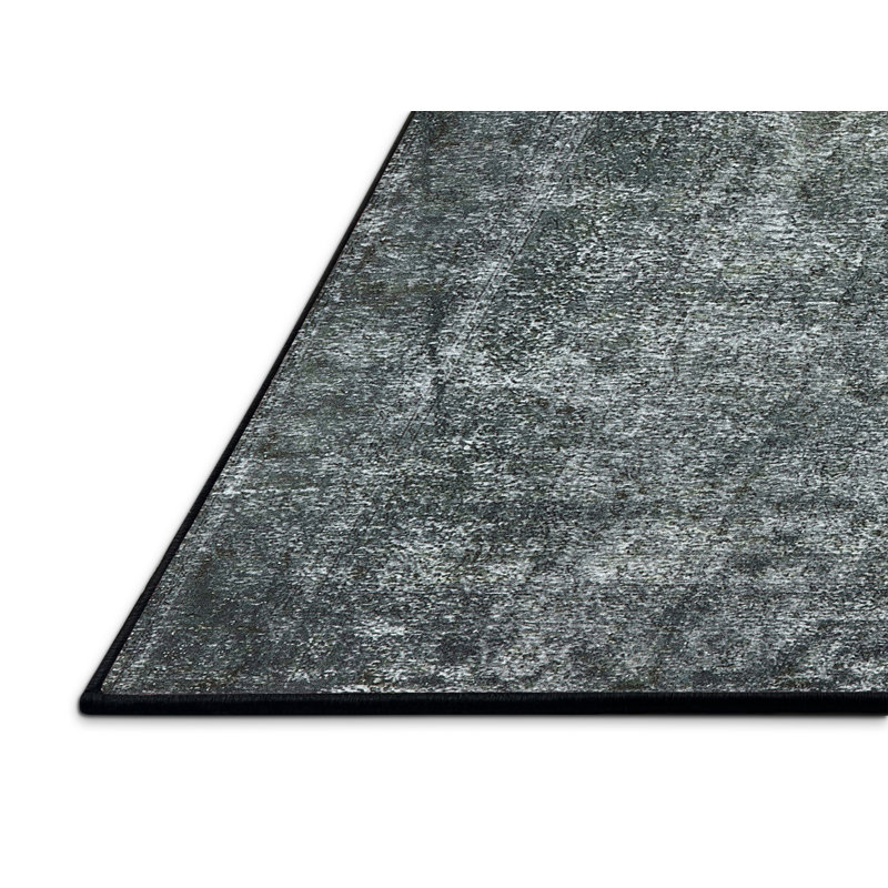 Tapis oriental noir / bleu, Rectangle 8 pi x 10 pi
