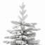 Artificial Hinged Christmas Tree White PE and PVC-729407509