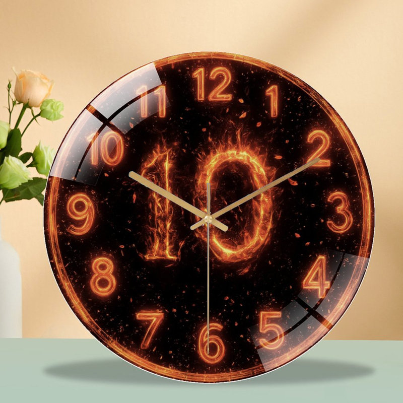 Horloge murale Fiery Ten