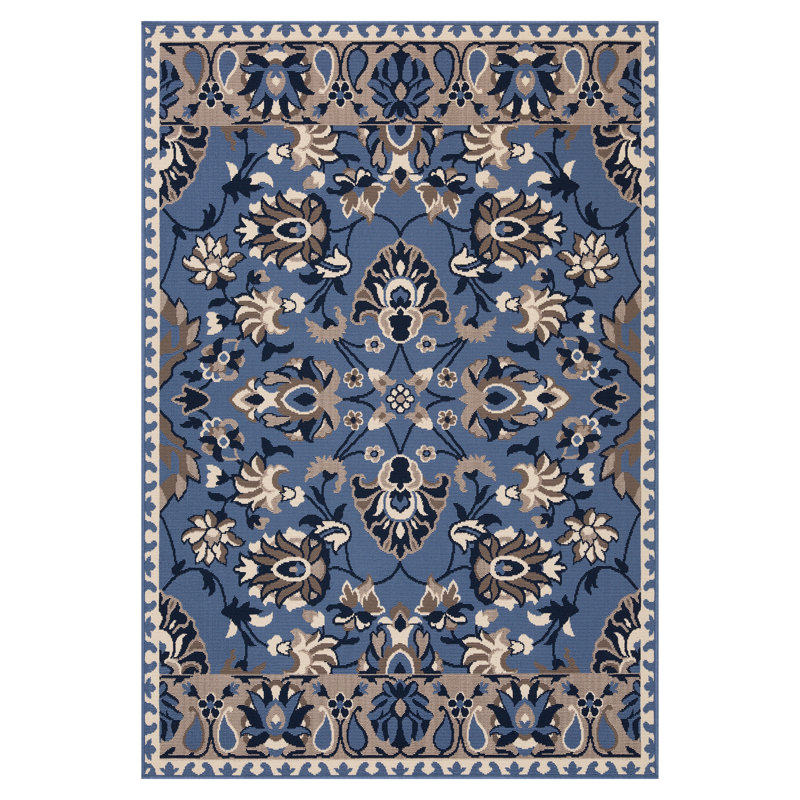 Oriental Indoor / Outdoor Rug, Rectangle 5'3" x 7'3"