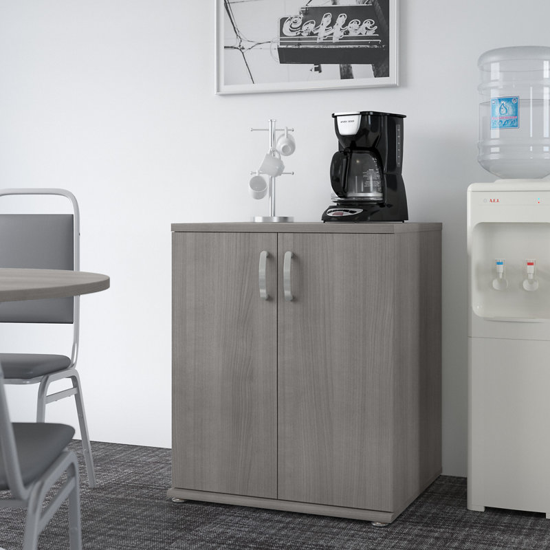 Armoire de rangement à 2 tablettes Universal Storage, Gris platine