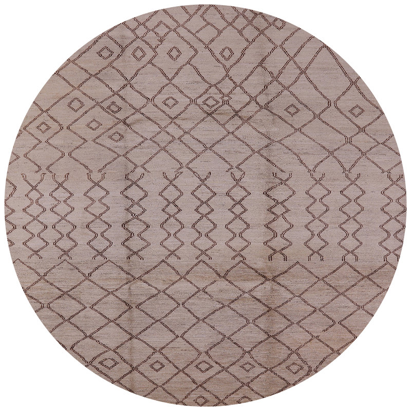 Tapis brun Windcrest, Rond 6 pi
