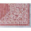 Tapis intérieur / extérieur rouge / blanc Cowger-985122216