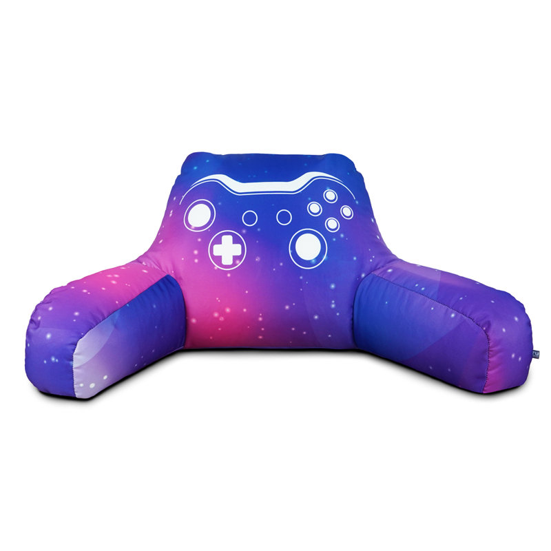rucomfy Beanbags Cuddle Cushion, Gaming Designs, Ergonomic Soft Support Pillow. D40cm x W80cm x H30cm