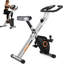 Vélo d'exercice pliant 5-en-1 F4 de FED Fitness Yosuda, capacité de 380 lb, volant d'inertie de 6,6 lb, 16 niveaux de résistance pour la gymnastique à domicile