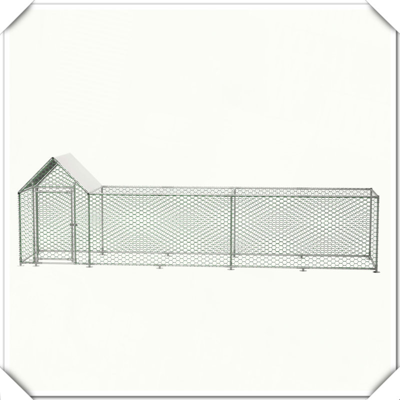 Cage en métal pour poulailler, H 59,6 po x l 42,2 po x P 196 po